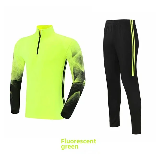 thumbnail image 1 of Chaqueta deportiva de fútbol de manga larga para otoño e invierno, para adultos y niños, ropa de entrenamiento, impresión personalizable, 1 of 5