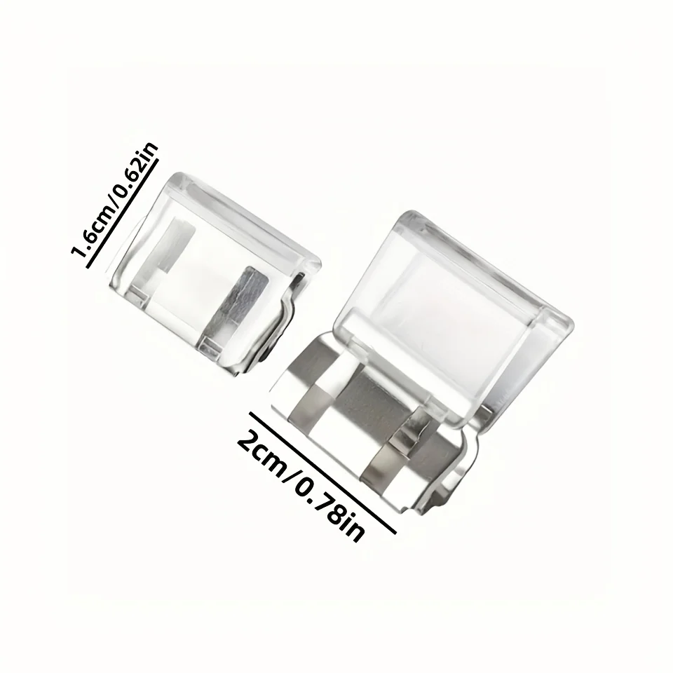 Lot De 10 Pinces Invisibles Pour Ourlet - Ajustez Vos Pantalons Sans Couture - Raccourcissement Rapide Et Réversible - Vert