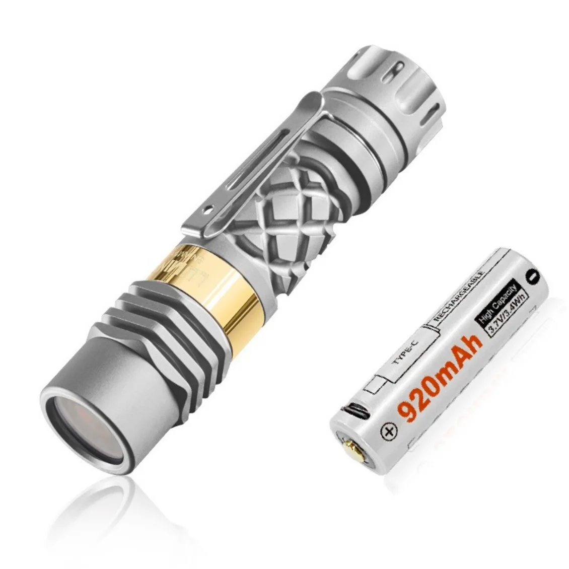 Lumintop Ant Man EDC Flashlight Titanium Torch Light 590 Meters Long