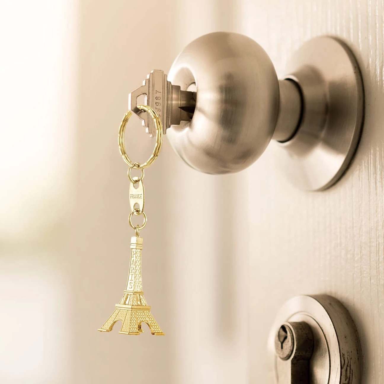 120 Stück Eiffelturm-Schlüsselanhänger, Retro-Schlüsselanhänger, Dekorationen, Geldbörse, Charms, Statue, Modell, Abschlussball, Schlüsselanhänger, französische Souvenirs – Detail 5