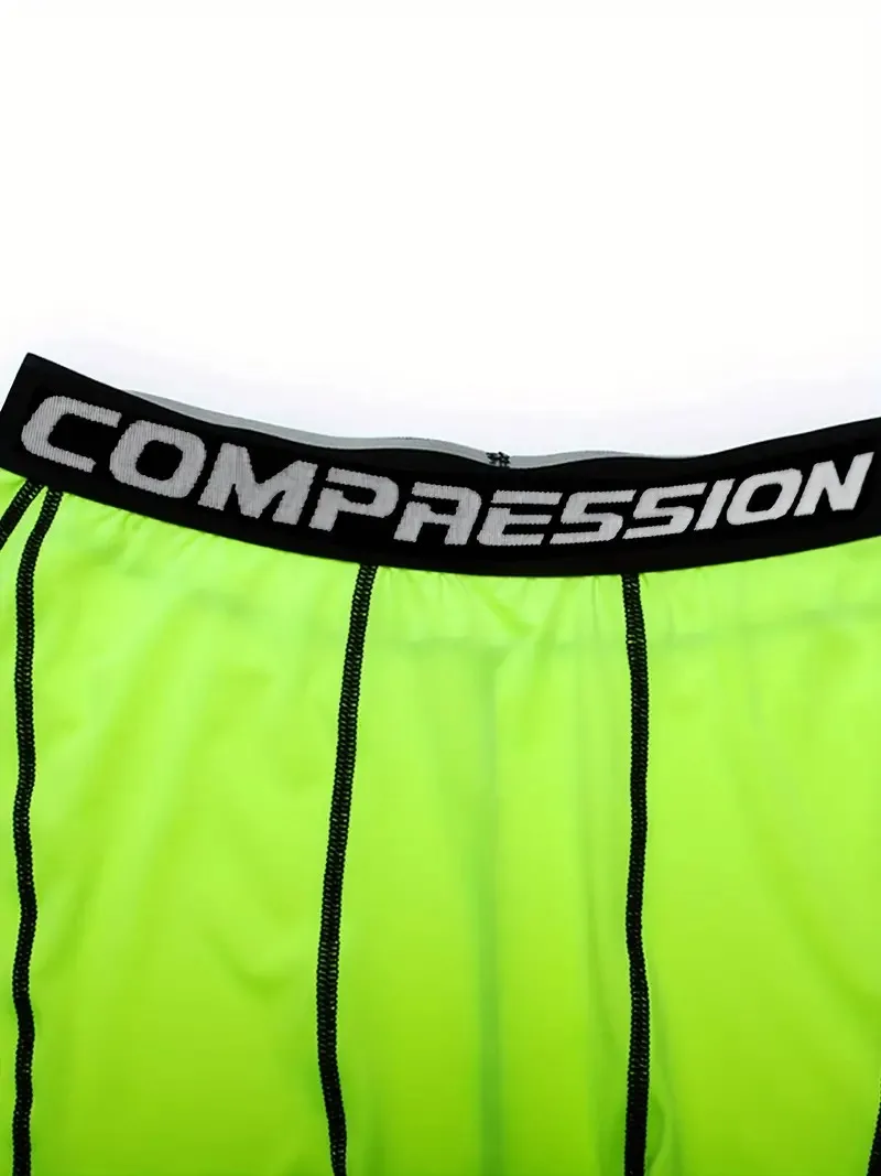 Men's Outdoor Sports Tight Shorts High Elasticity Quick-drying Sweat-absorbing for Fitness Running Compression