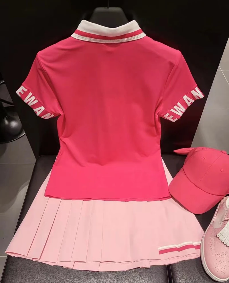 New summer golf wear for women casual, breathable quick drying sporty short sleeve T-shirt