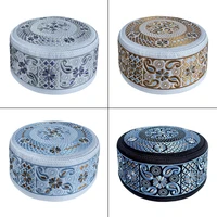 55-60 Muslim Yarmulke Fashion Muslim Hat Men Flat-top Embroidered Islam Prayer Hat Busines Party Birthday Wedding Turban Cap