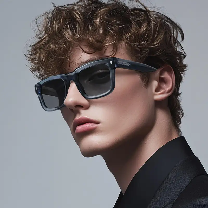 ZENOTTIC 2026 Trend Square Polarized Sunglasses Handmade Acetate Sun Glasses Fashion Patchwork Shades ZS6240 - Image 2