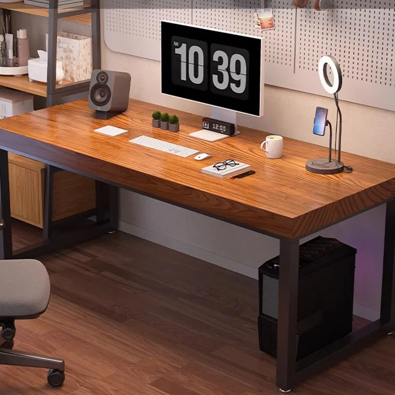 

Keyboard Modern Computer Desks Standing Bureau Wooden Student Computer Desks Reception Office Scrivania Angolare Decorations