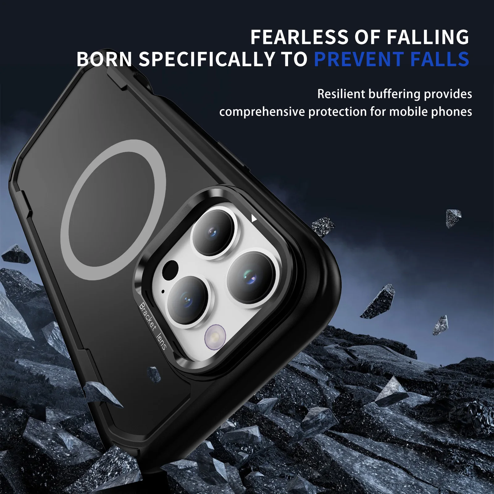 Magnetic Shockproof Full Body Camera Protective Case with MagSafe Compatibility