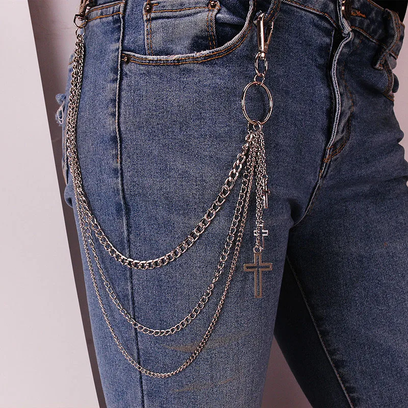 Hiphop Hook Trousers Jeans Keychain  Punk Street Butterfly Belt Waist -  Chain Women - Aliexpress