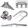 MOC Train Tunnel Exit Entrance Model Set City Train Container Oil Tank Kits Mountain Railway Track Traffic Lights Leduo Block 1