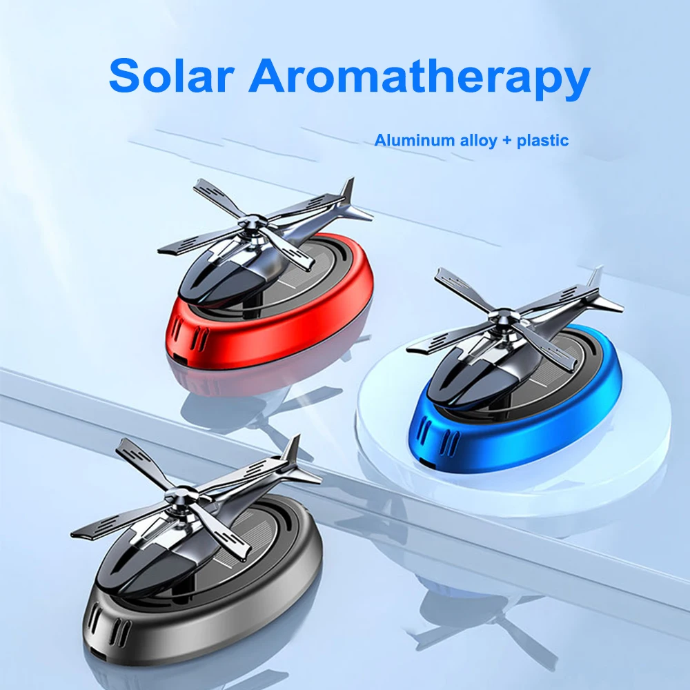 Alloy-ABS-Solar-Aroma-Diffuser-Car-Air-Freshener-Automatic-Rotation ...