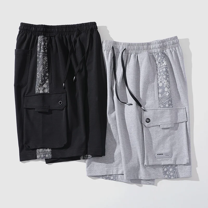 2024new Summer Fashion Brand Large Pocket Youth Work Shorts Loose and Versatile Comfortable Men's Sports and Casual Pants