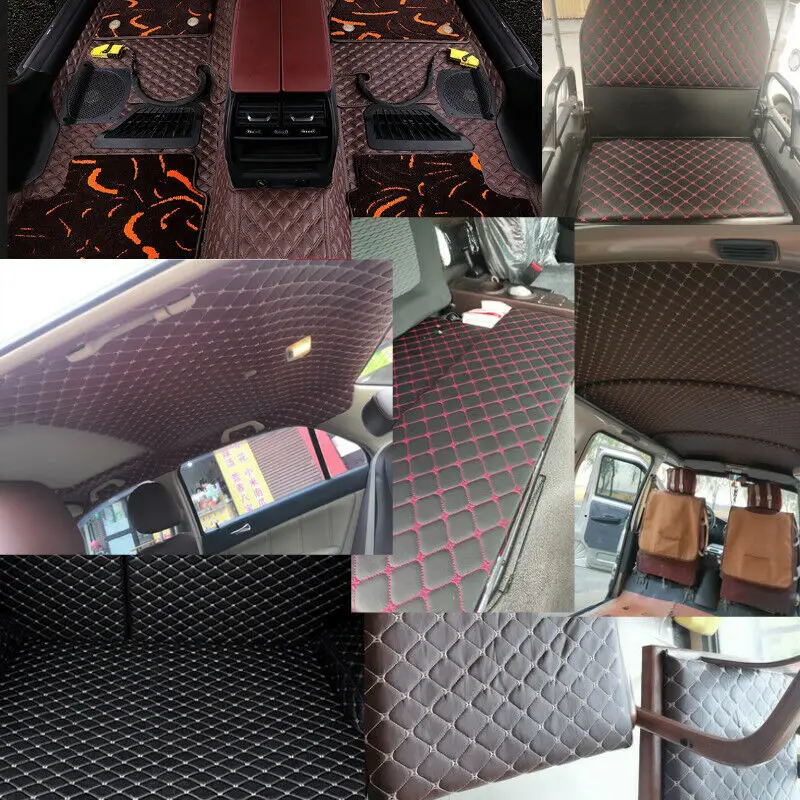 Luxurious Quilted Faux Leather Fabric for Interior Décor and Upholstery