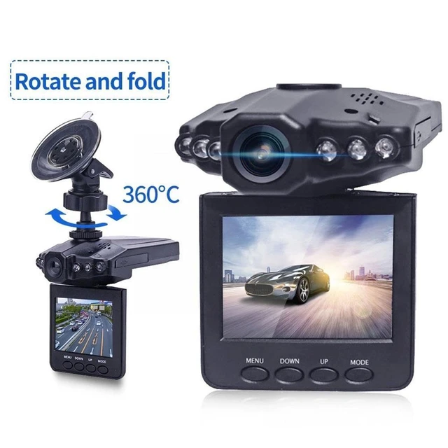 Caméra de voiture rotative pliable, enregistreur de conduite, HD, 1080P,  statique, boucle de stationnement, moniteur, angle de vision, tableau de  bord, nuit, DVR, U6C3 - AliExpress