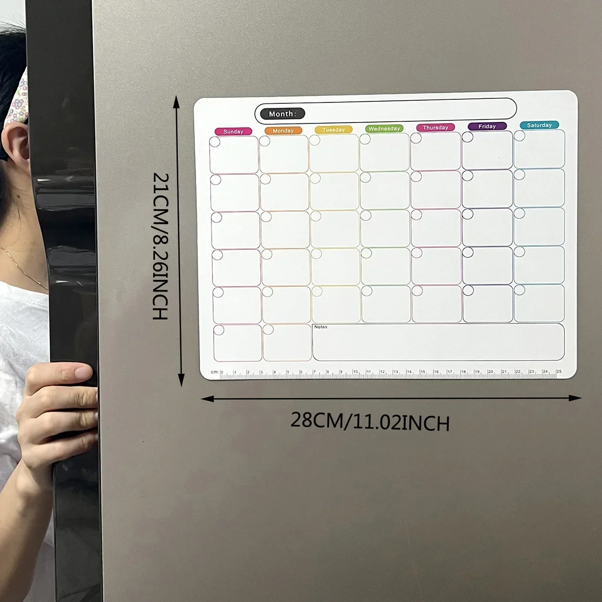 21x28cm Rewritable Monthly Weekly Planner Fridge Magnets Creative Magnetic Memo Message Boards For Refrigerators Home Decor