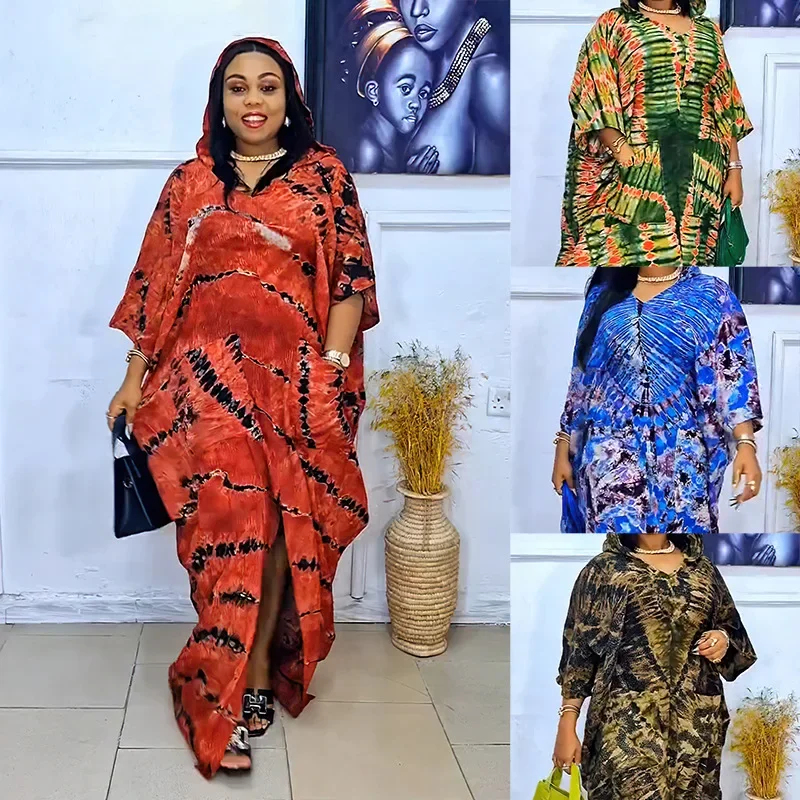 2025 African Dresses for Women Traditional Africa Clothing Dashiki Ankara Outfits Gown Abayas Robe Muslim Kaftan Maxi Long Dress 2
