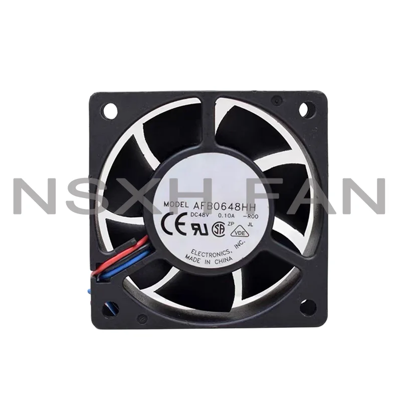 

AFB0648HH 6CM 60MM 60*60*25MM 6*6*2.5CM 6025 48V 0.12A Three-Wire Speed Server Inverter Cooling Fan