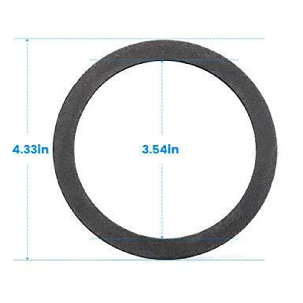 

High-end Gasket Seal Ring 5pc Strainer Black Colour Gasket Seal Ring Rubber Gray Rubber Material 4.33in Strainer
