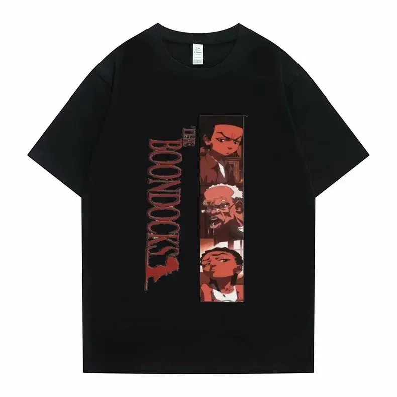 

The Boondocks Huey and Riley T Shirt Men Women Hip Hop Harajuku Oversized Tshirt Crewneck New Men's Trend Brand Tee Short Sleeve