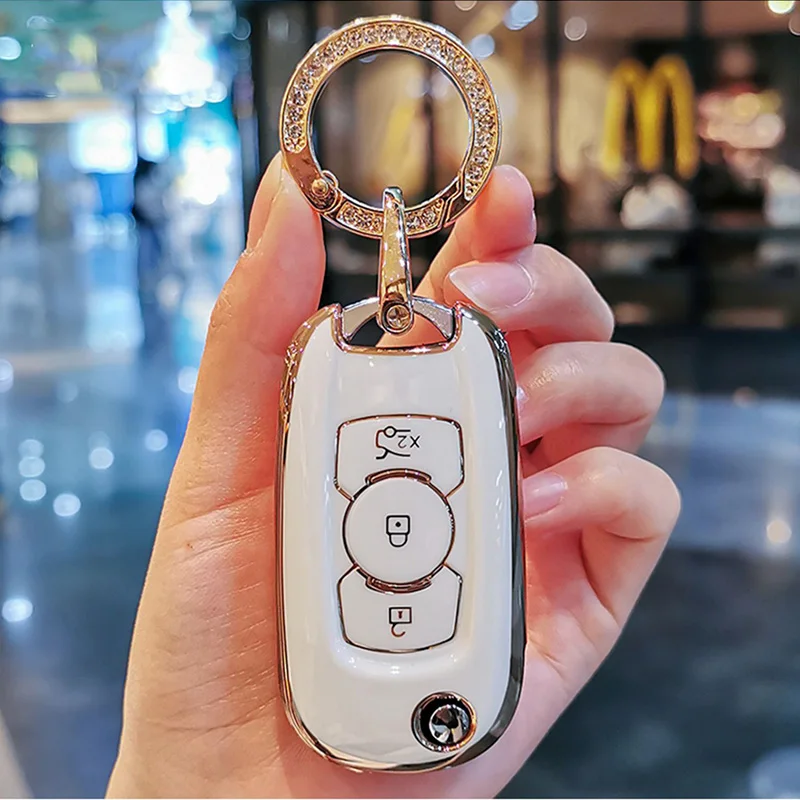 Soft Tpu Car Flip Key Case Cover Portachiavi Per Buick Verano Encore Gx Gl6 2018 - 2020 Per Opel Vauxhall Astra K Corsa E Protector