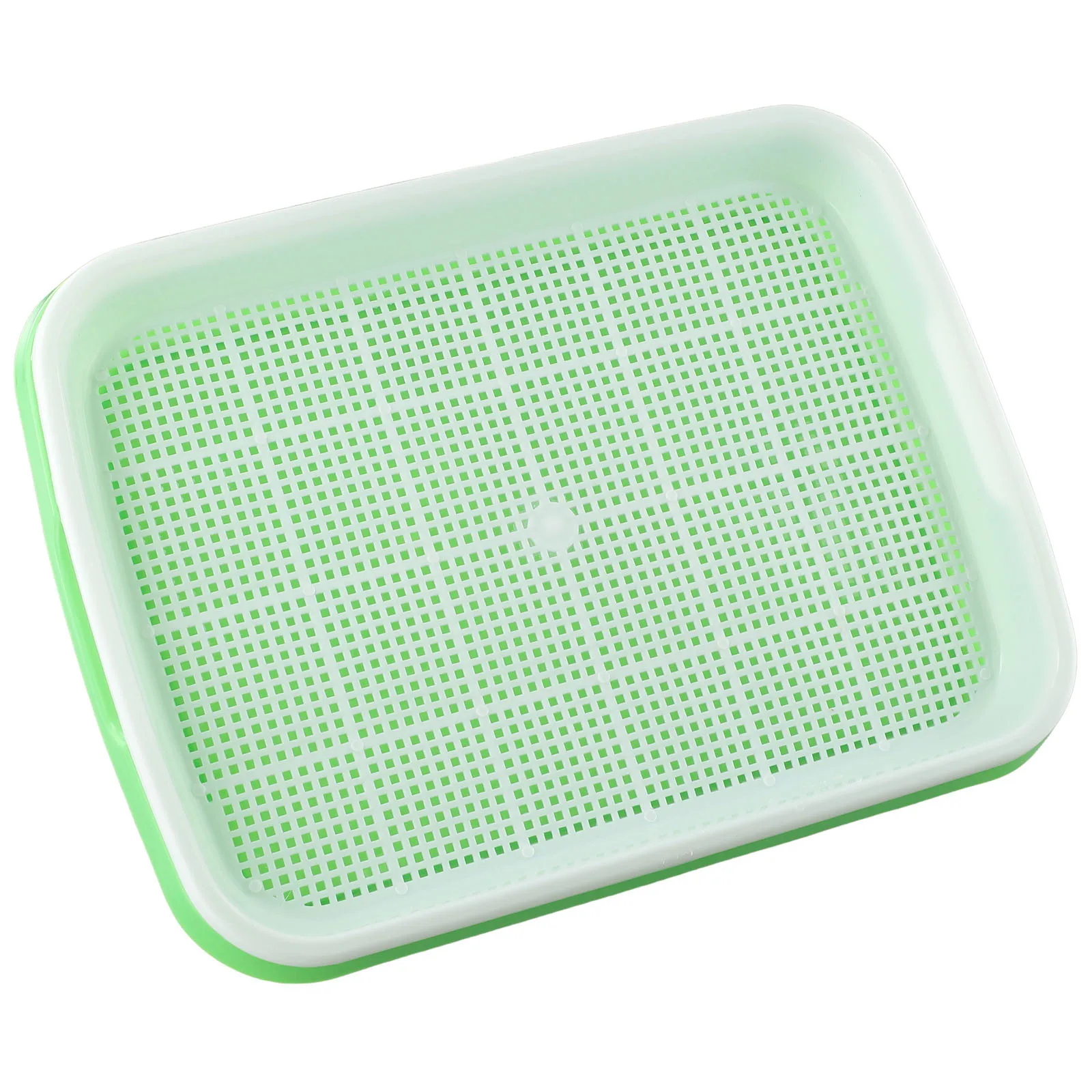 

1Set Plastic Green Hydroponics Tray Double Layer Sprout Plate Nursery Pots 33*26*5cm Yard, Garden & Outdoor Living