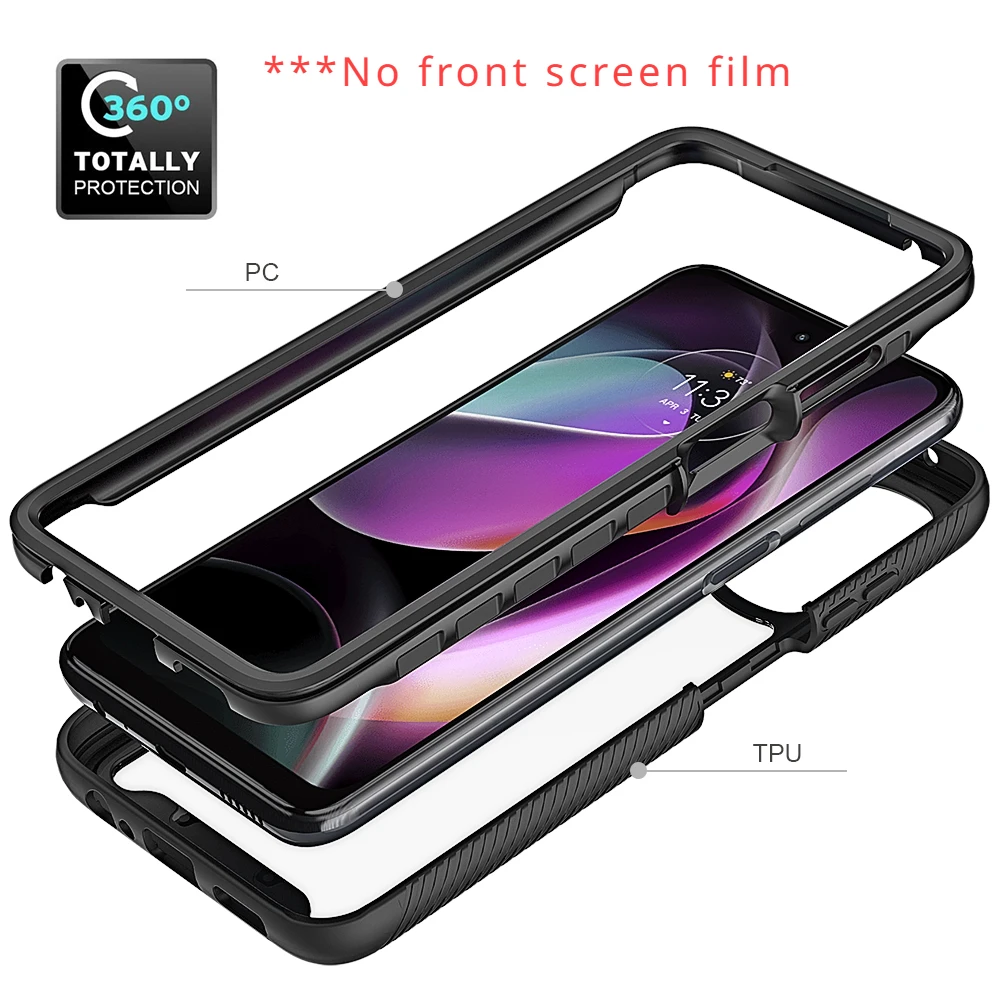 Enhanced Dual-Layer Rugged Armor Sky Case - Shockproof, Hybrid TPU/PC Hard Back Cover