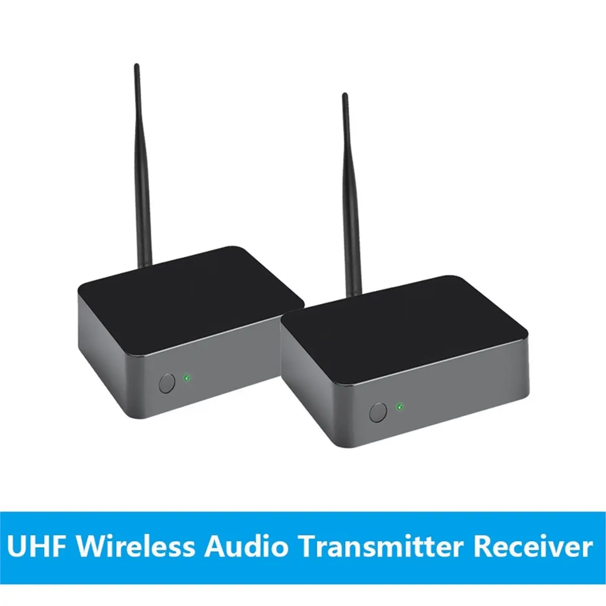 (A75T) UHF Hifi 디지털 무선 오디오 송신기 수신기 PC 전화용 무선 음악 트랜시버 사운드 카드 어댑터
