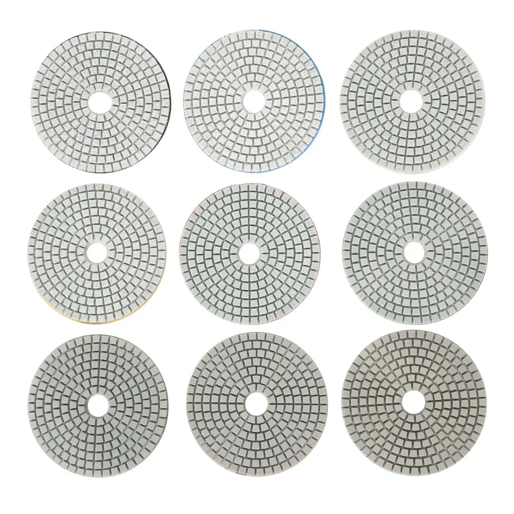 Polishing Pad 4 inch Diamond Dry/Wet Sanding Grinding Disc 30-6000 Grit for Tile Marble Granite Abrasive Tool Accessories