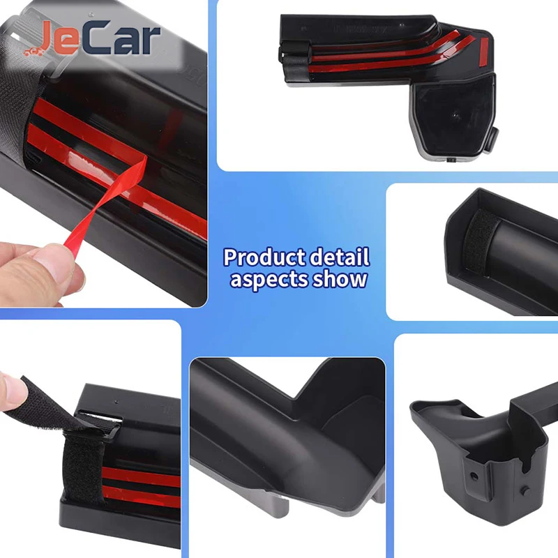 JeCar 자동차 승객석 팔걸이 전화 홀더 베이스 (Jeep Wrangler JL Gladiator JT 2018-2023 자동차 인테리어 액세서리)