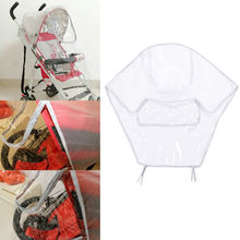 Stroller Rain Cover Pushchairs Accessories Pram Buggy Transparent Rain Cover tanie i dobre opinie CN (pochodzenie) z osłoną przeciwdeszczową 0-3 M 4-6 M 7-9 M 10-12 M 14 T