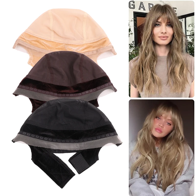 Nunify Lace Silicone Wig Cap With Grip Wig Caps For Wearing Wigs Anti Slip Cap With Ear-Cutouts Brown Black Beige For Women