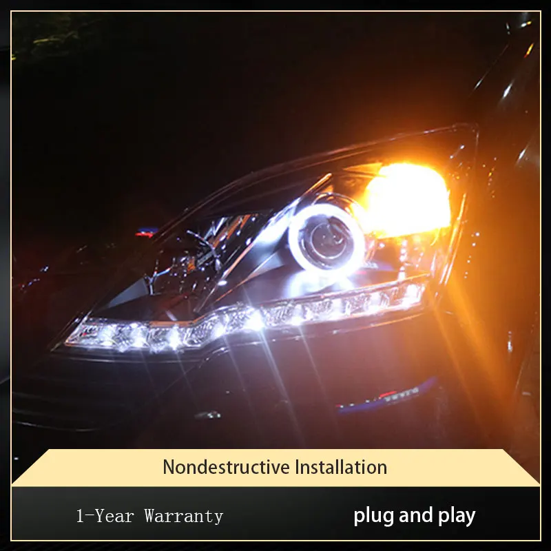 

Фары для Honda CRV 2007 2008 2009 2010 2011 Новый дизайн Светодиодная сборка обновленная модель DRL Биксеноновая Передняя автомобильная лампа аксессуары