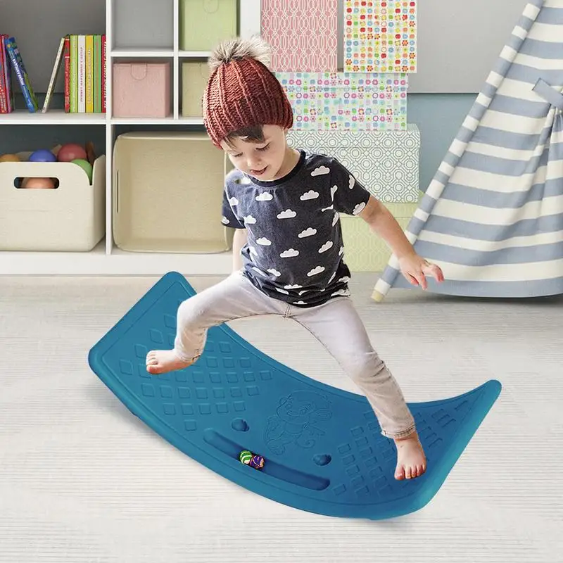 Kids Rocking Balance Seesaw Board Physical Coordination Training Equipment Game Teeterboard Play Toy Plate balance board kids rocking seesaw toy