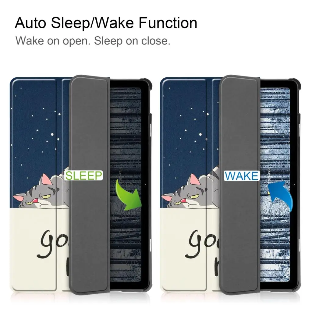 Rugged Tablet Case with 3-Layer Protection and Auto Sleep/Wake Function