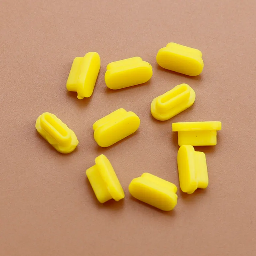 10-Pack Silicone Type-C USB Dust Plugs - Universal Anti-Dust Covers