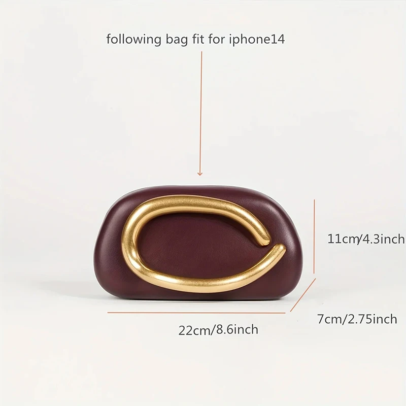 Crossbody Bag Retro Texture Shell Bag Classic Metal Box Crossbody Bag Fashion Luxury Small Square Versatile Magnetic Buckle Dinner