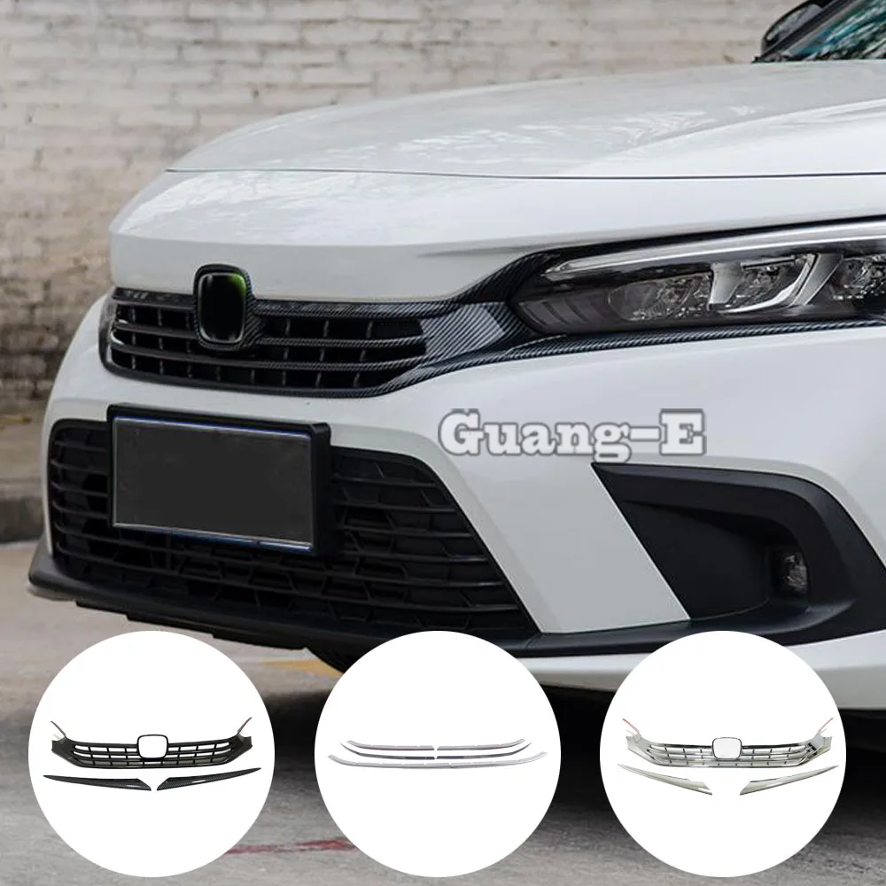 

Для Honda Civic 11 поколения 2022 2023 2024 Передняя средняя решетка радиатора отделка Центральная решетка гоночные аксессуары для автомобилей