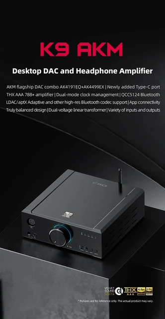FiiO K9 AKM デスクトップ DAC アンプヘッドフォンアンプ