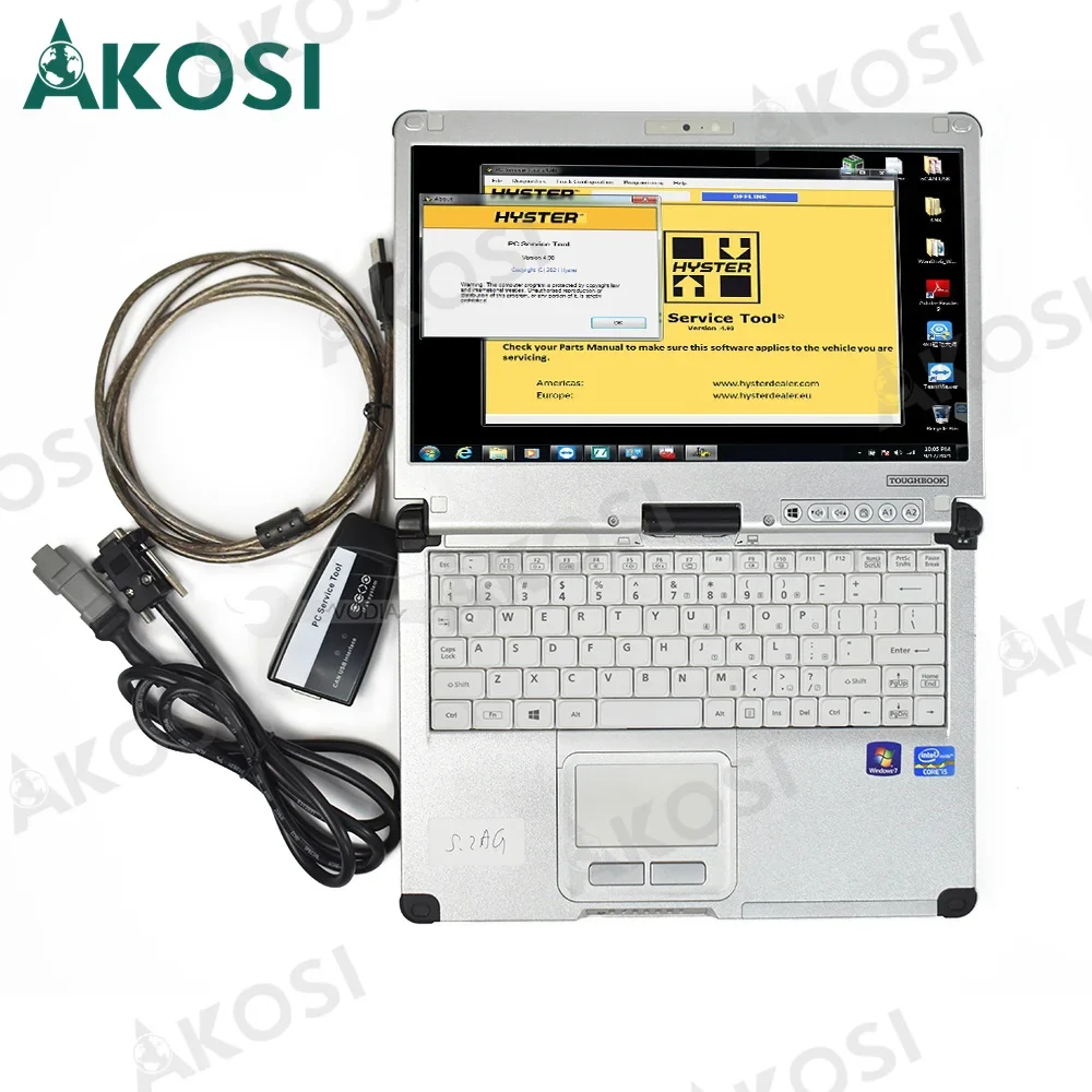 Cfc2 Laptop + V4.99 Per Hyster Yale Carrello Elevatore Strumento Diagnostico Scanner Ifak Can Interfaccia Usb Per Yale Hyster Pc Service Tool