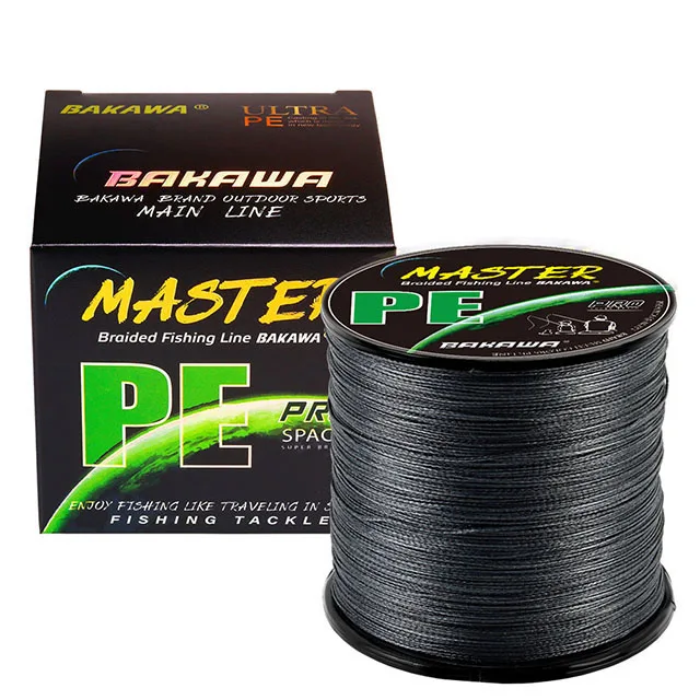 BAKAWA X8 Multifilamento Braided Fishing Lines 300/500/1000M 22-90L B Carp Fish Line Pesca Freshwater Saltwater Equipamentos fishing line fishing tackle