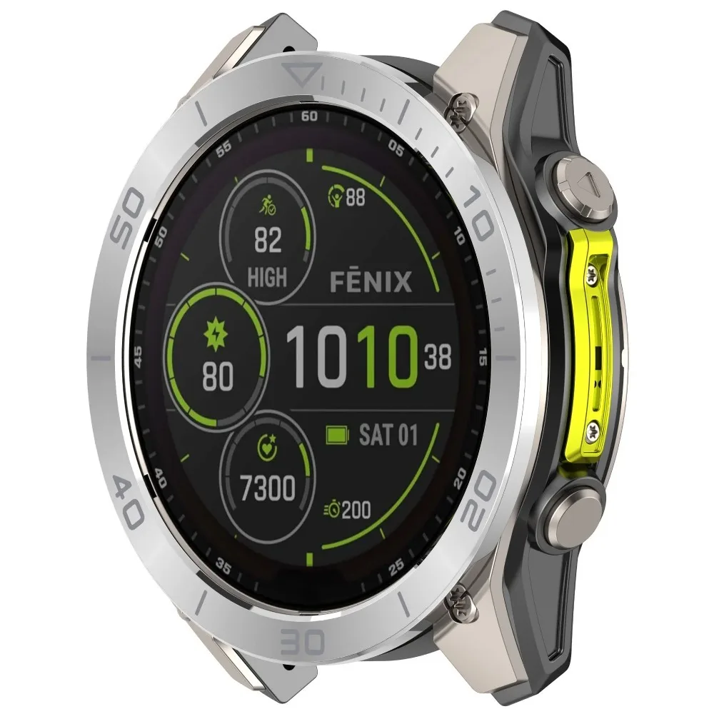 Elegant Stainless Steel Bezel Ring with Time/Speed Scale and Anti-Scratch Frame