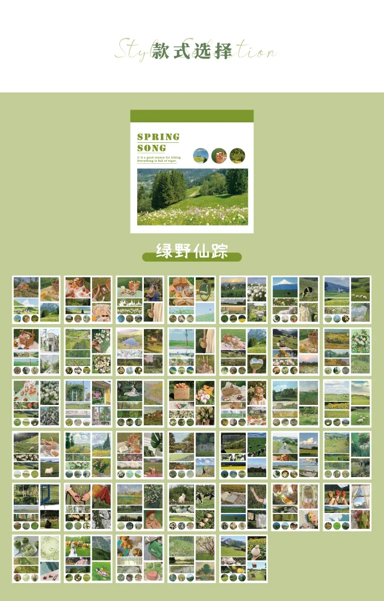 Journamm 40 Stück/Packung Ästhetik Dekor Aufkleber Buch DIY Scrapbooking Zubehör Album Kreatives Briefpapier bereits geschnittene Ins Aufkleber – Detail 3