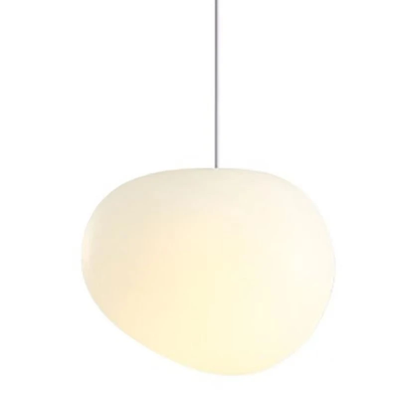 Nordic Modern Minimalist Pebble Pendant Lamp Room Decoration Corridor Staircase Restaurant LED Pendant Lamp Atmosphere Glossy