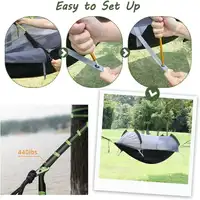Hammock with Mosquito Net and Rainfly Cover, Lightweight Portable Hammock for Outdoor Backpacking Hiking Travel 4