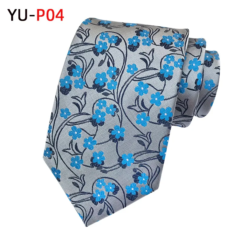 Herren-Krawatte, 8 cm, blau, grün, floral, kariert, Business-Krawatte, Herren, klassisch, Alltagskleidung, Jacquard-gewebte Krawatte für Hochzeit, Party, Geschenk – Detail 17