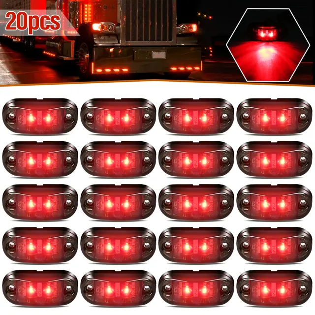 Lot De 4 Feux De Position Latéraux à LED étanches Pour Remorque, Van