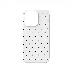 Black and White Polka Dot Korean - Style Versatile Phone Case - iPhone 15 Plus (Only case B)