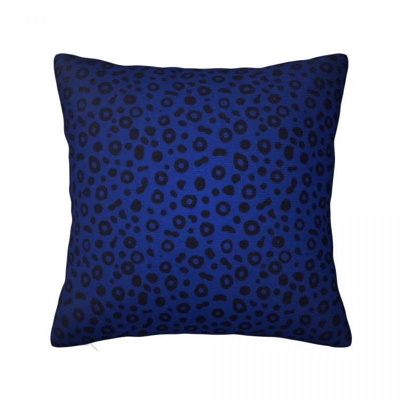 

Blue Leopard Print Animals Pattern Pillowcase Polyester Cushion Cover Cheetah Spot Throw Pillow Case Cover Home Dropshipping 18"