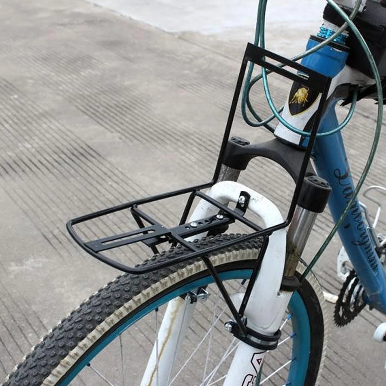 

Bicycle Universal Steel Front Shelf Mountain Bike Front Frame Shoulder Bascket Bag Frames For Front Carrier Bicycle Accessories