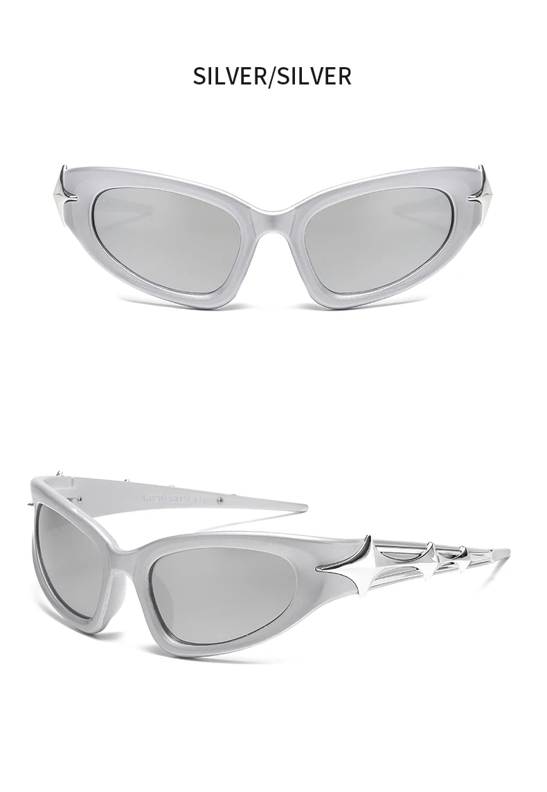 Schutzbrille Y2k Mode Punk Sport Sonnenbrille für Männer Frauen Luxus Marke Designer Sonnenbrille Männer Vintage Shades UV400 – Detail 17