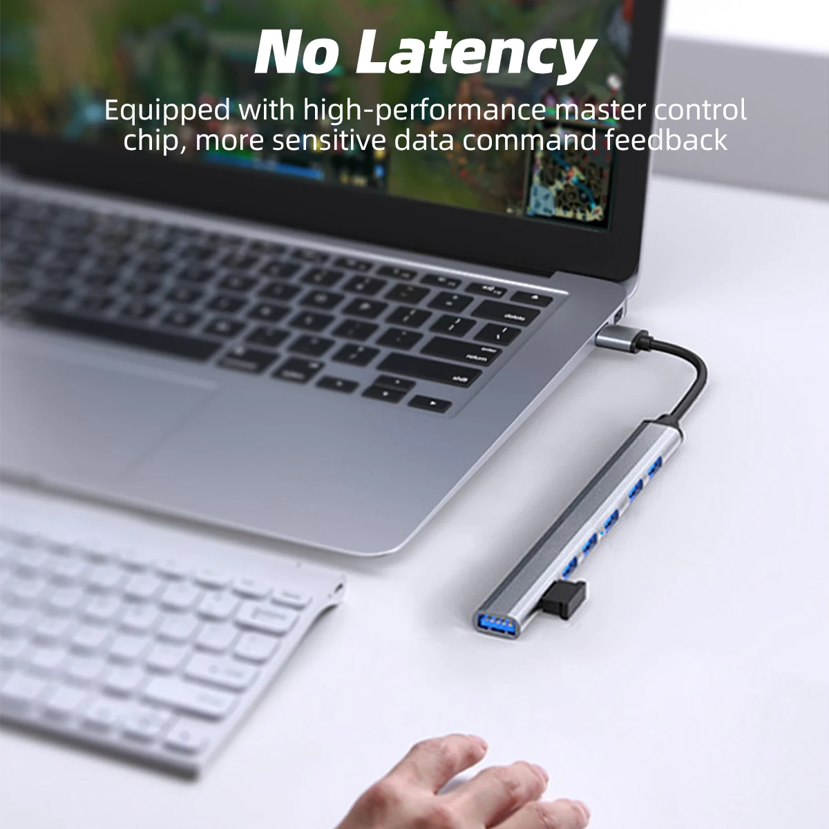 Adaptador Multi Splitter para Macbook Pro 13 15 Air mi Pro pc Laptop Usb 3.0 tipo c Port em Otg Usb Power em 1 - Imagem 6