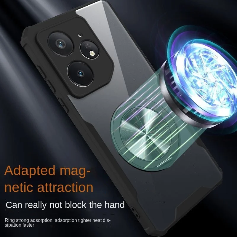 Magnetic Case For Realme Neo 7 14 gt 7 pro plus + Case Hard Matte With Ring Stand Protective Cover ForRealme GT Neo7 5G  Bumper 6